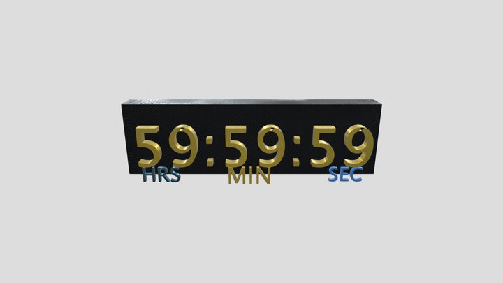 Countdown Clock 3D Model