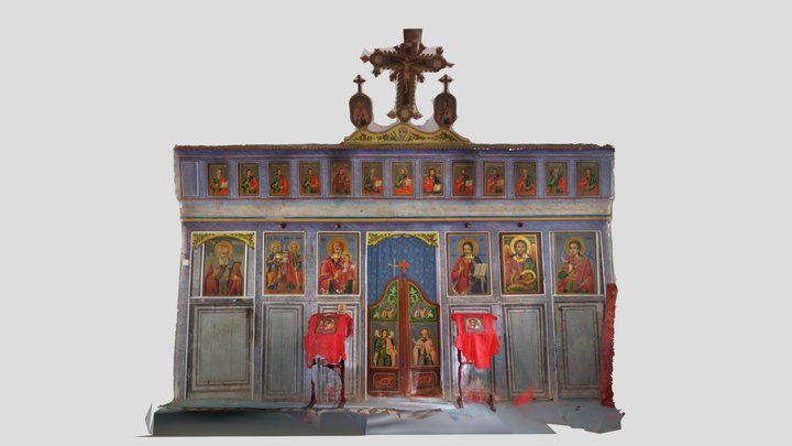 Ћуштица иконостас 3D Model