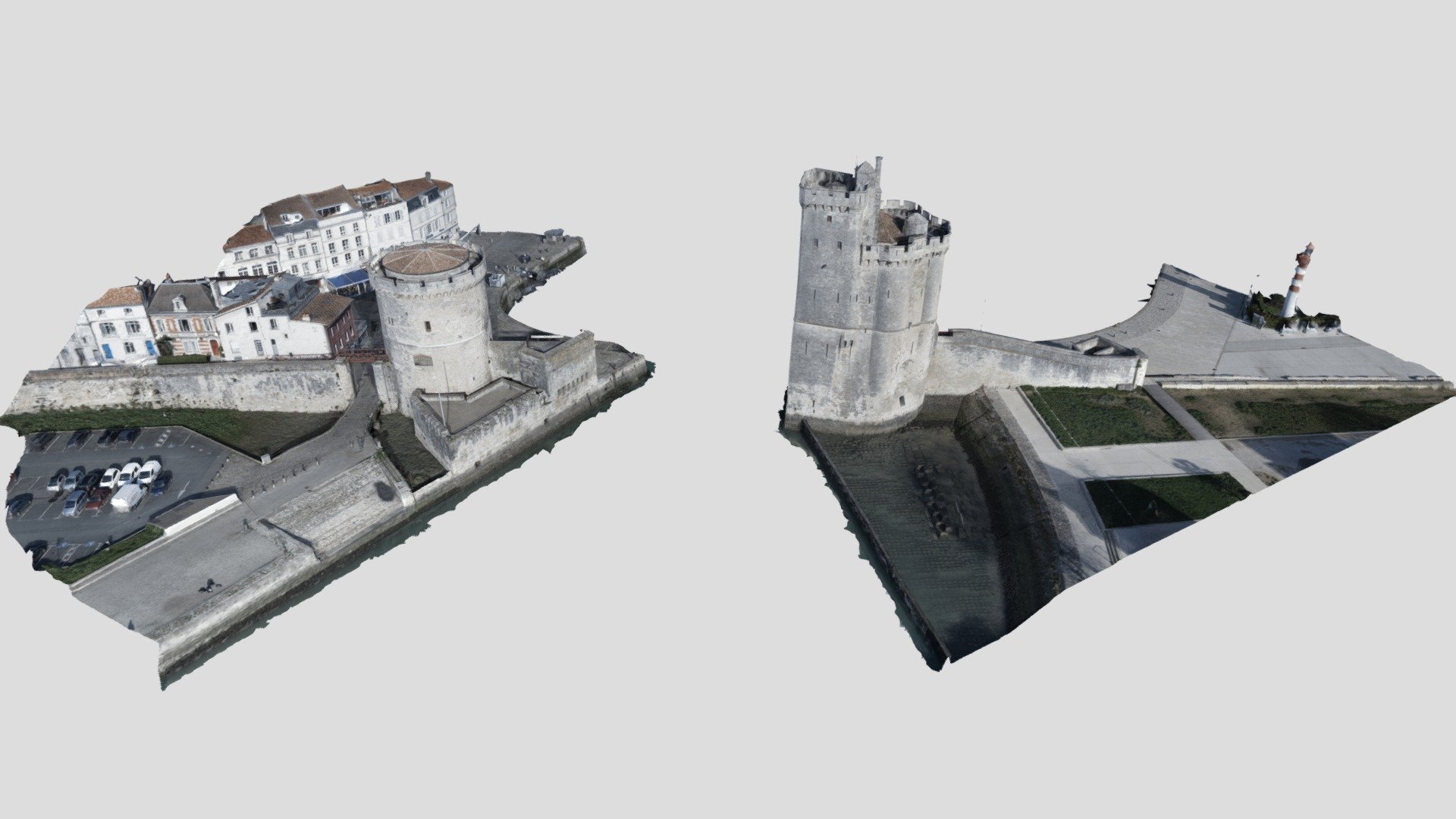 The two towers - 3D model by Roaming Project (@Roaming_Project ...