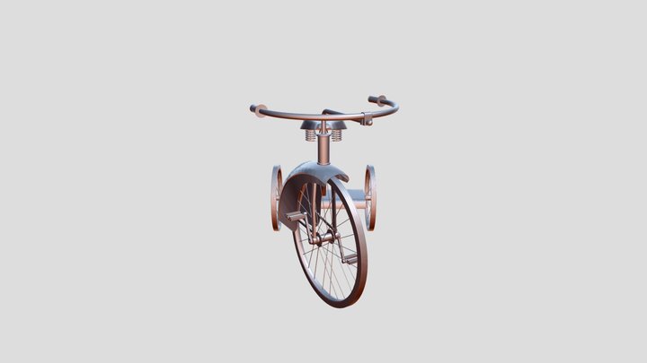 1940's American Tricycle 3D Model