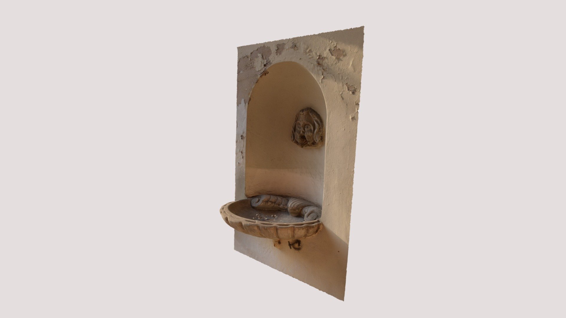 Ancient mural fountain