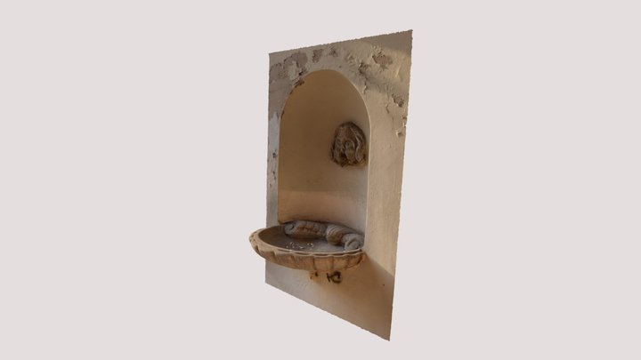 BETBOLA188 Ancient mural fountain 3D Model