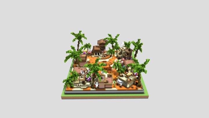 Desert UHC  HCF Spawn 3D Model
