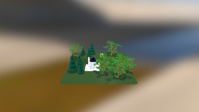 Dwarf Cottage Sub D(Active) 3D Model