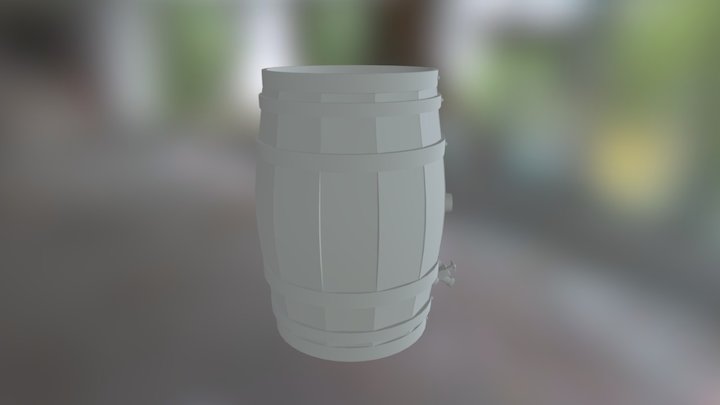 Barrel (untextured) 3D Model