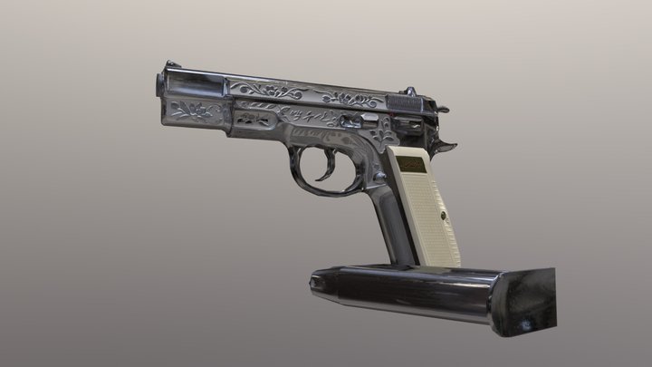 "Paektusan" Gifted Pistol 3D Model
