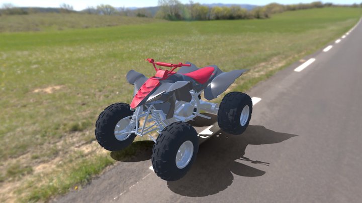 Yamaha raptor ATV 3D Model