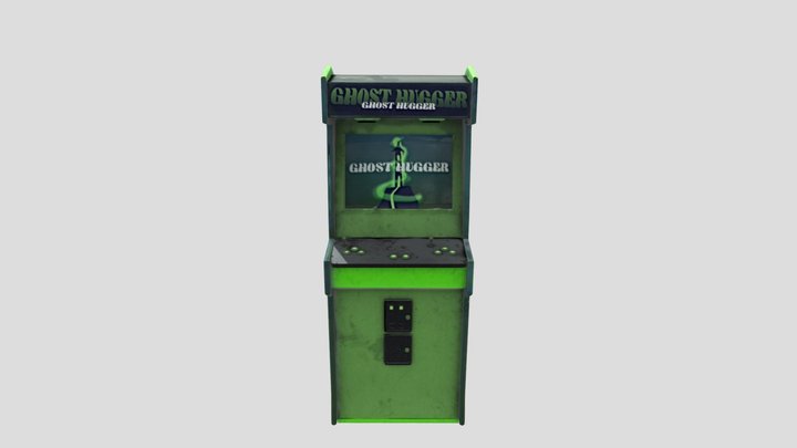 Arcade Cabinet Textured 3D Model
