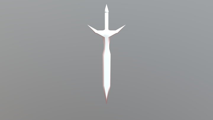 Refined Demon Sword 3D Model