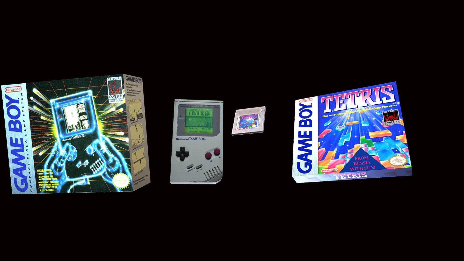 Game Boy - Nintendo + Tetris - Download Free 3D model by museudocomputador  (@museudocomputador) [b02843f]