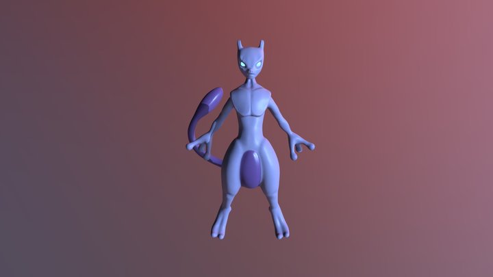 Mewtwo 3D Model