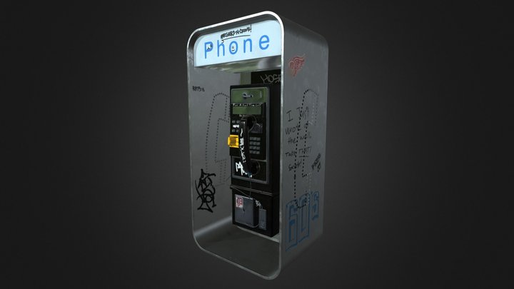 Detroit Pay Phone 3D Model