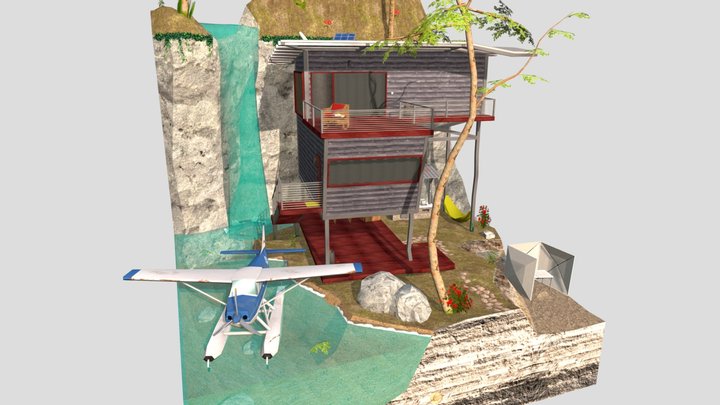 DAE Diorama - Forest Loner 3D Model