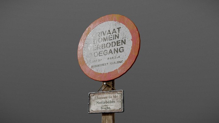 Signpost 3D Model