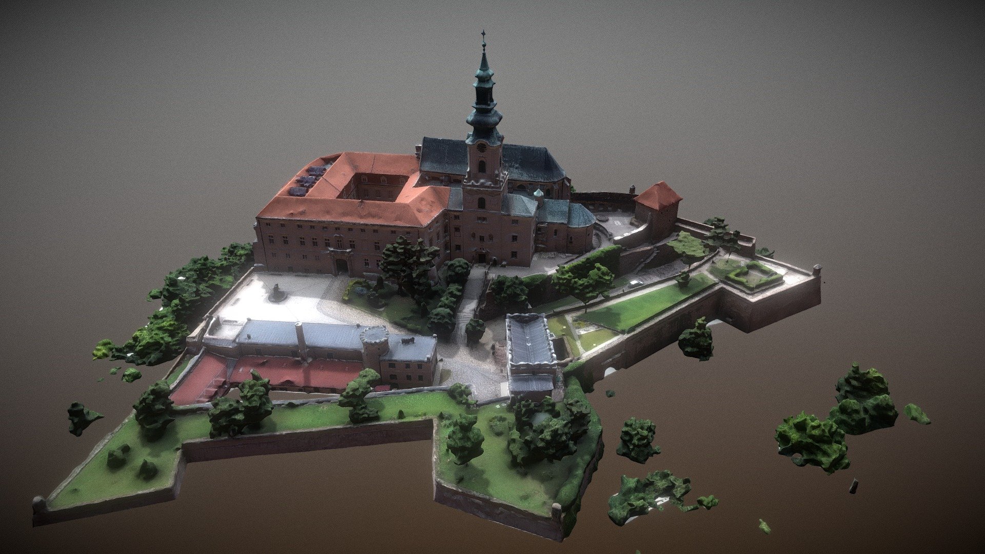 Nitriansky hrad — Sketchfab embed 3D viewer
