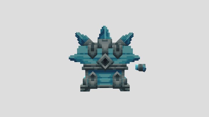 Winter Crate 3D Model