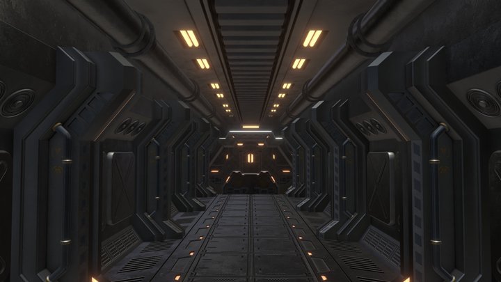 Sci-Fi Corridor 5 3D Model