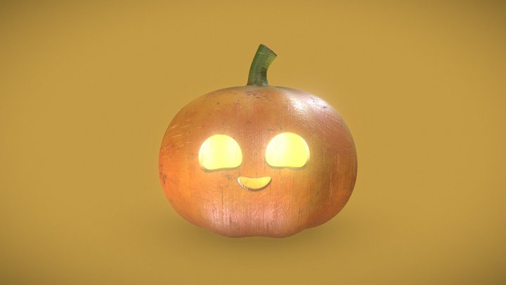 cute Jack-o'-lantern 3D Model