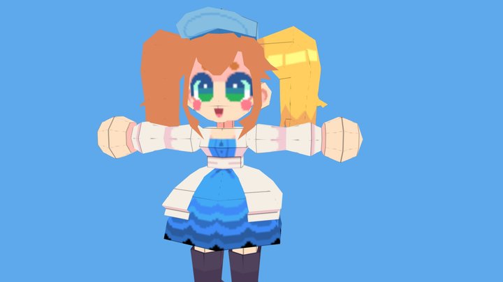 Lowpoly Retro Dokibird 3D Model