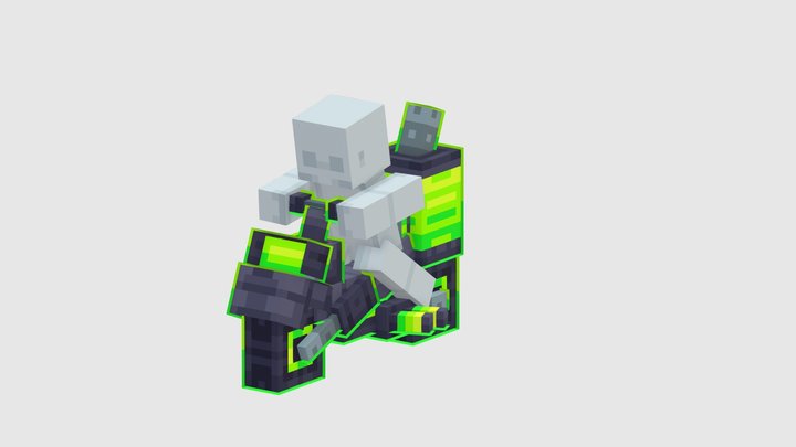 Radioactive motorbike 3D Model