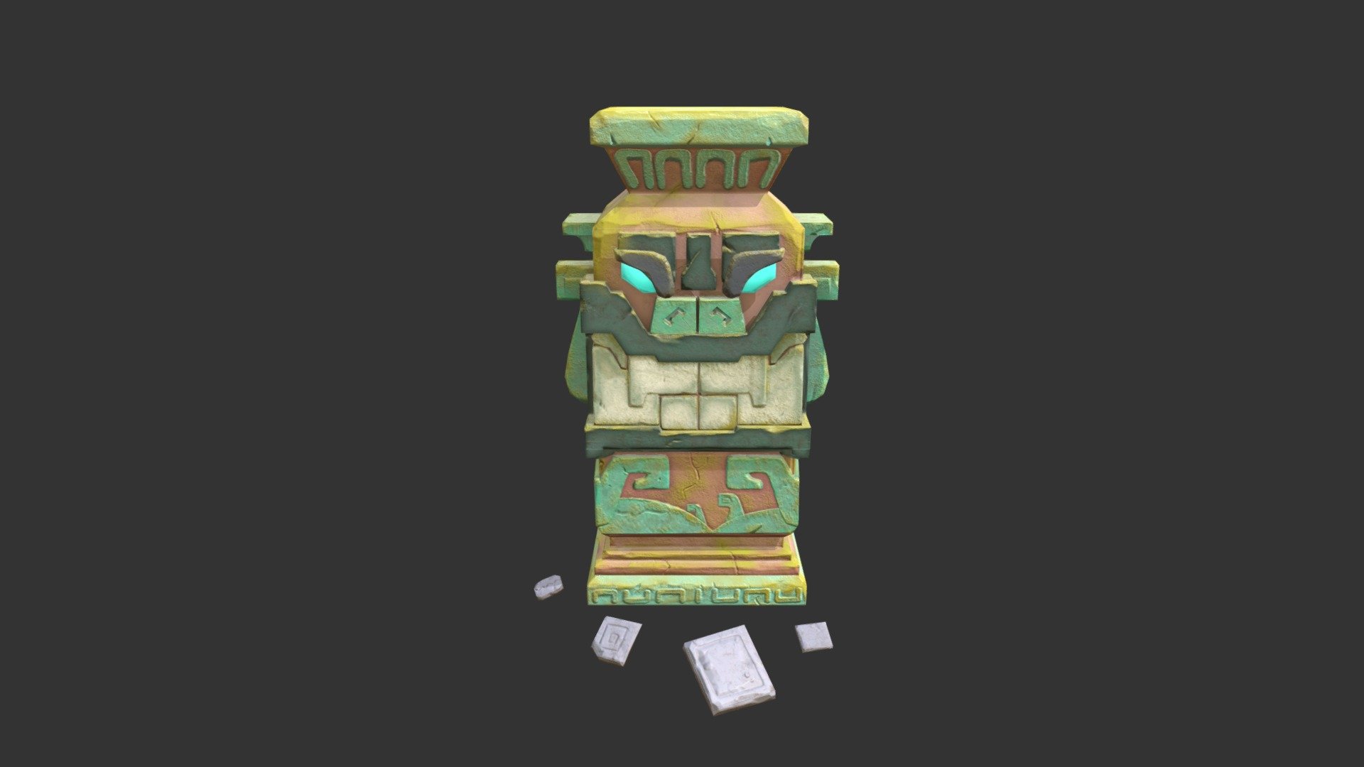 Ancient Tiki Stone Statue - 3D model by wemYu [b02ef18] - Sketchfab