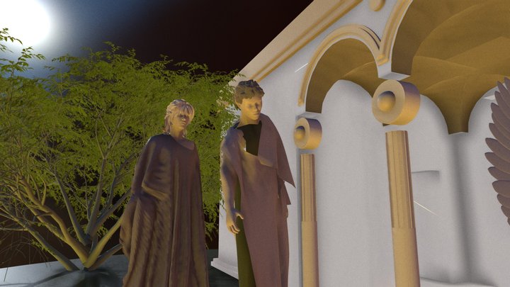 Homenaje a La Anunciación de Fra Angelico 3D Model