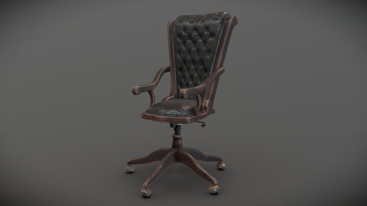 Vintage desk chair 3D Model