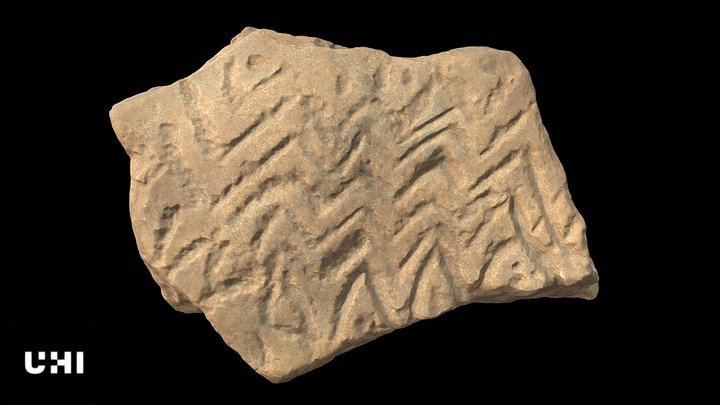 Decorated Neolithic Stone, Pool, Sanday, Orkney 3D Model