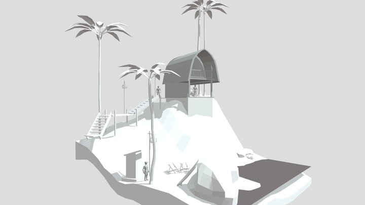 By the ocean - Update chosen Diorama and House 3D Model