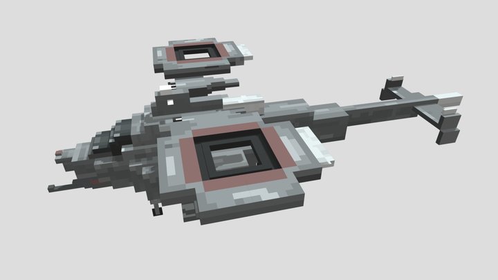 Sci-Fi Helicopter 3D Model