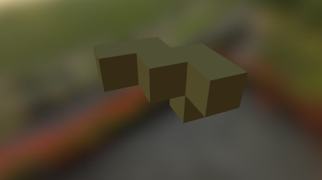 Puzzle cube Brown part