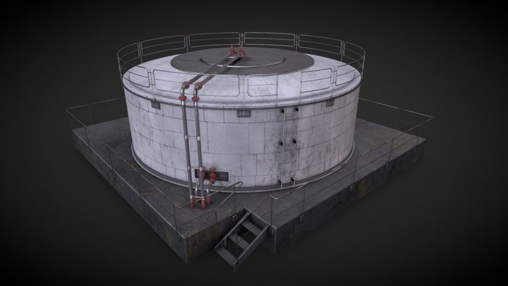 Oil / Gaz / Water tank 3D Model