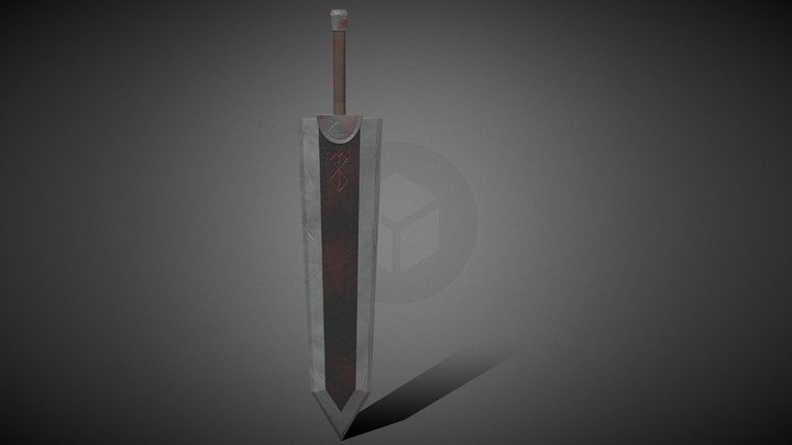 guts sword textured 3D Model