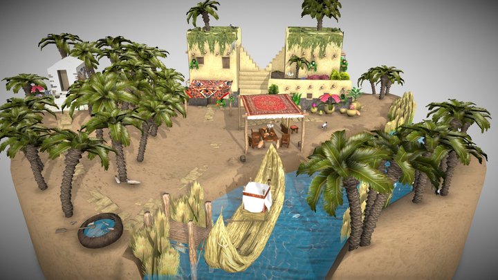 Diorama Babylon Story 3D Model