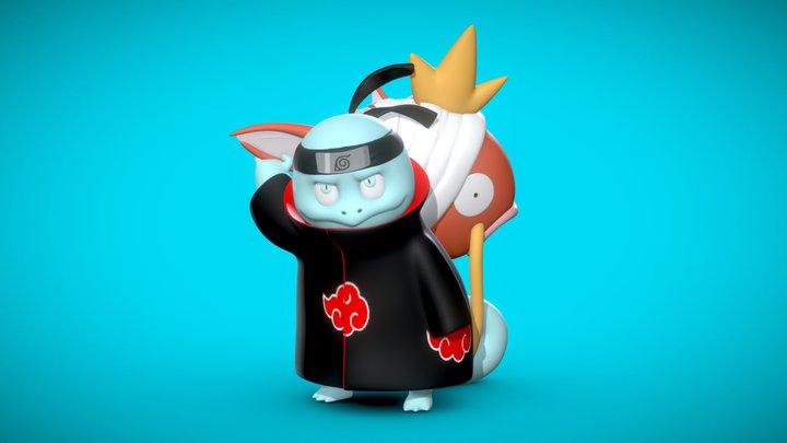 Squirtle (Variant)  - Akatsuki Collection 3D Model