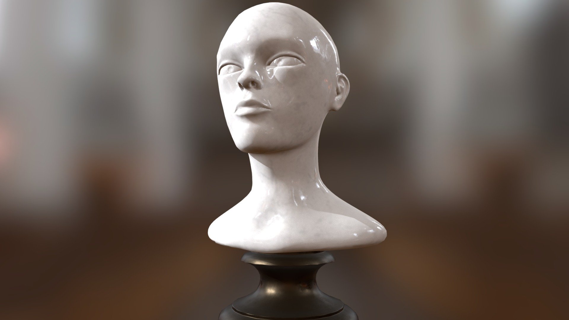 Female Human Head Bust - 3D model by LibraHades [b0380fb] - Sketchfab
