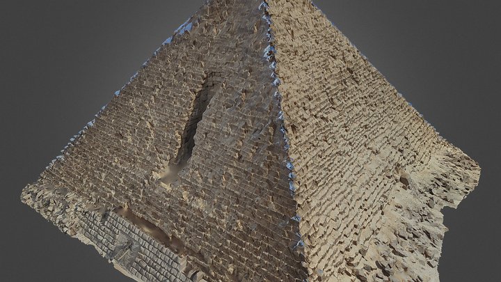 Pyramid of Menkaure, Giza pyramid complex, Egypt 3D Model