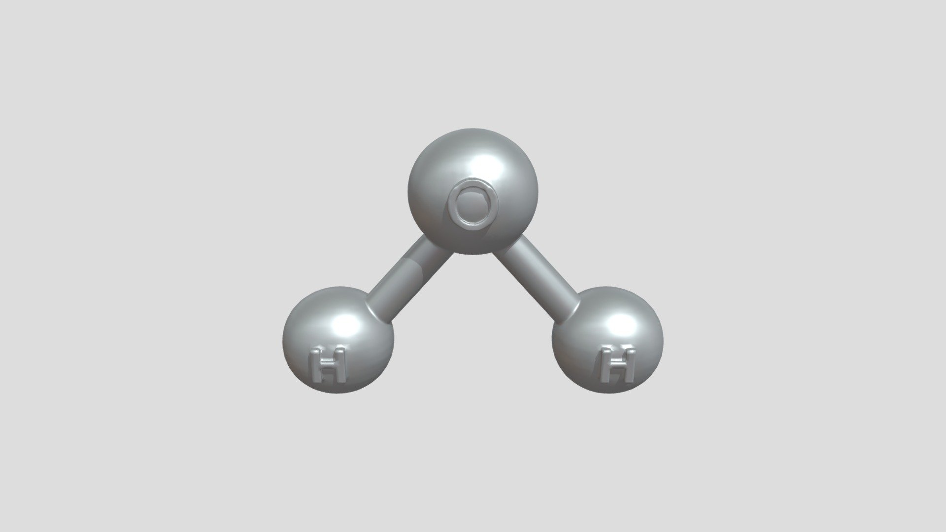 water molecule model - 3D model by kahyam10 [b038f49] - Sketchfab