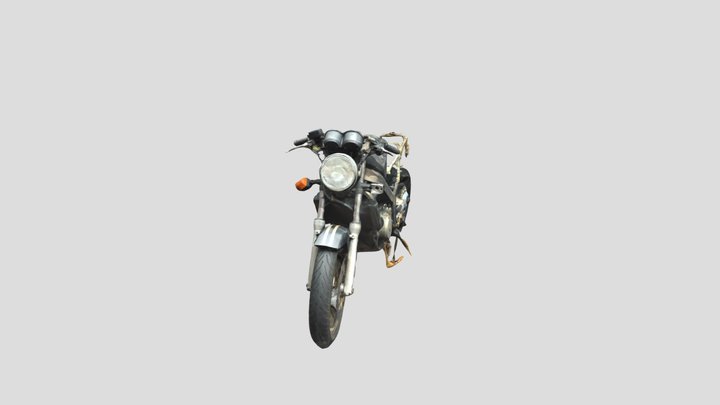 Burnt out Motorbike 3D Model