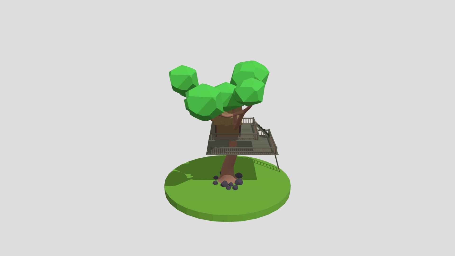 LOW POLY TREE HOUSE - Download Free 3D model by Anike0097 [b0395ed ...