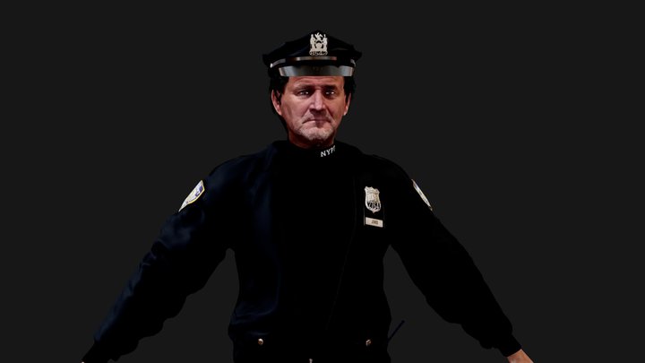 Police Officer NYPD 3D Model