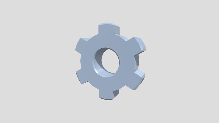 3D Icon gear 3D Model