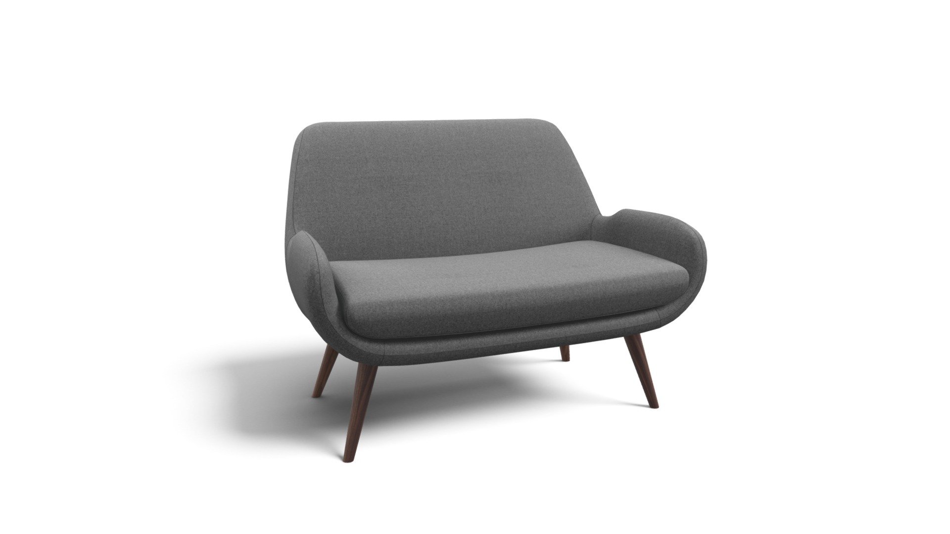 Moby 2 Seater Sofa, Marl Grey