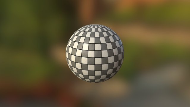 Checker Texture 3D Model