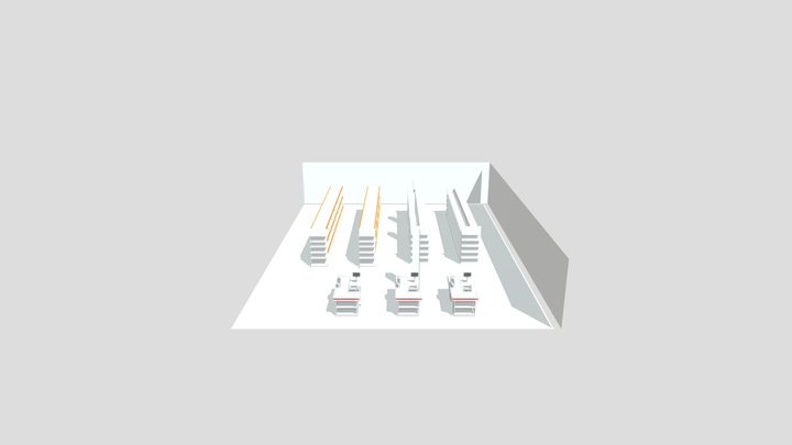 Projeto de Gôndolas Brasil Gôndolas 3D Model