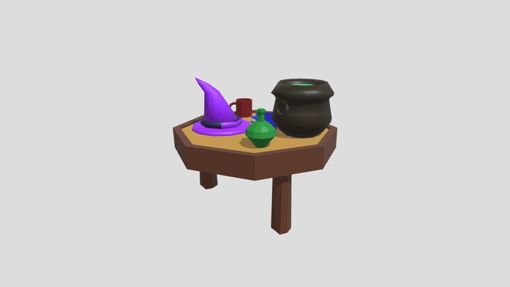 Mesa de bruxa 3D Model