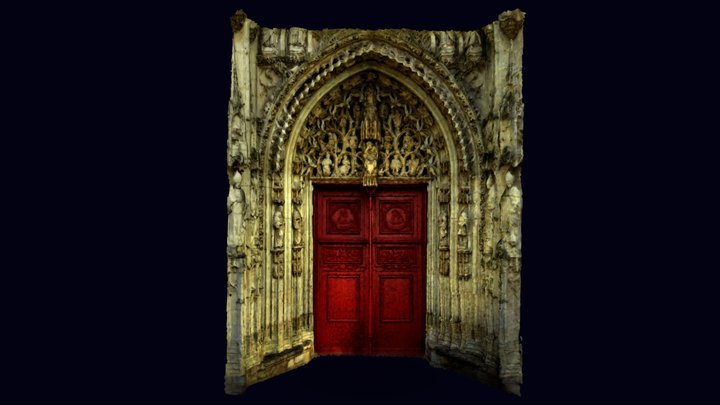 Portail central abbatiale de Saint Riquier 3D Model