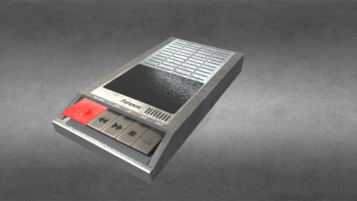 70s Tape Recorder 3D Model