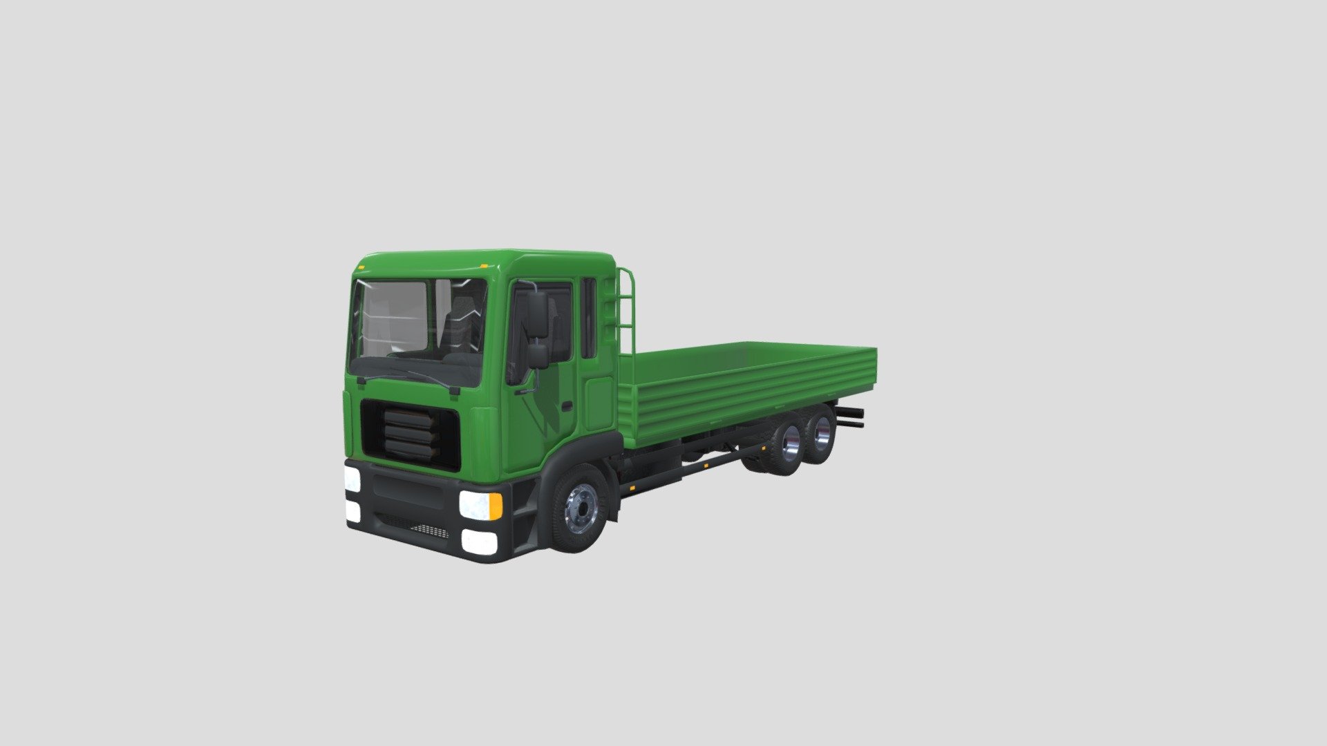 Open body truck - 3D model by savastrionok [b03cc75] - Sketchfab