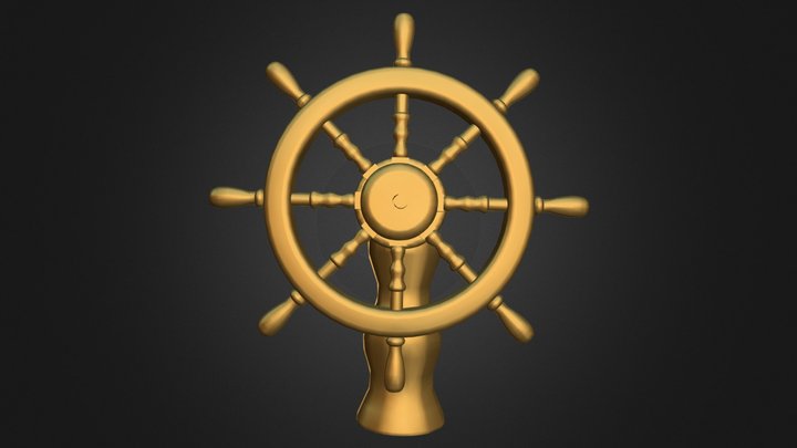 Ships Wheel 3D Model